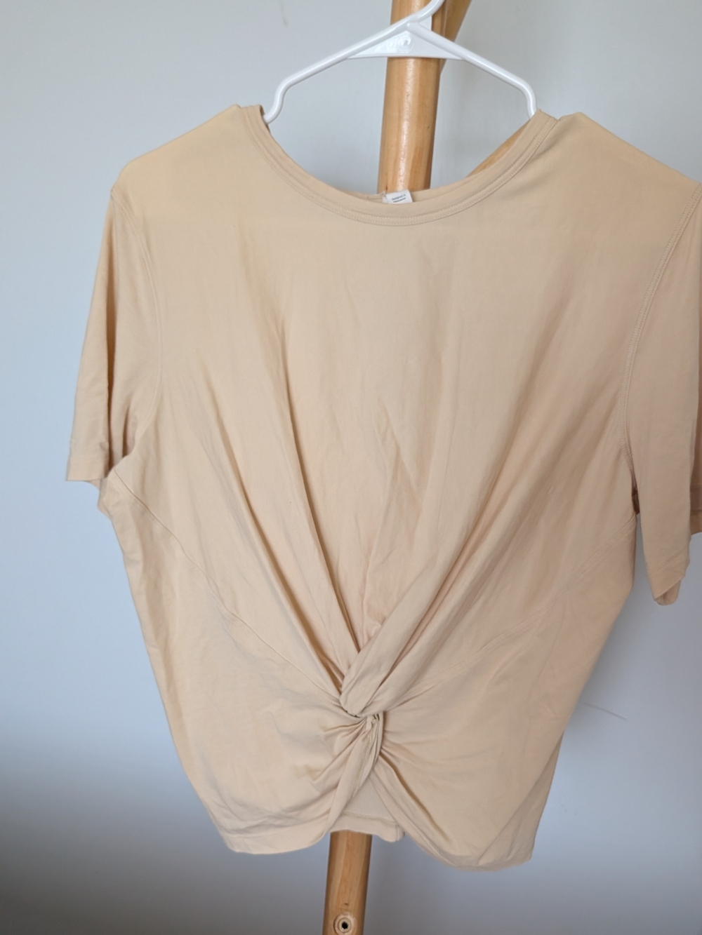 lululemon athletica Twist-Knot Short Sleeve Top in Beige